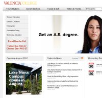 valenciacollege.edu screenshot