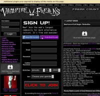 vampirefreaks.com screenshot