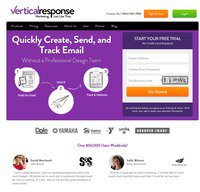 verticalresponse.com screenshot