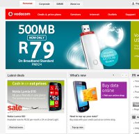 vodacom.co.za screenshot