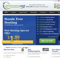 webhostingpad.com screenshot
