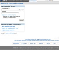 webmail.juno.com screenshot