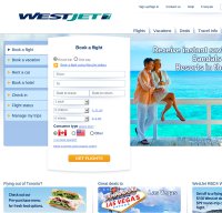 westjet.com screenshot