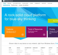 windowsazure.com screenshot