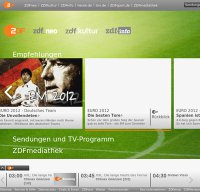 www.zdf.de screenshot