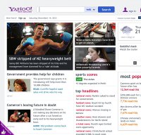 yahoo.co.nz screenshot