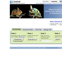 zamzar.com screenshot